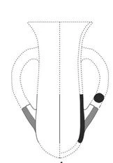 Bronze Age Ceramic #1863 technical drawing