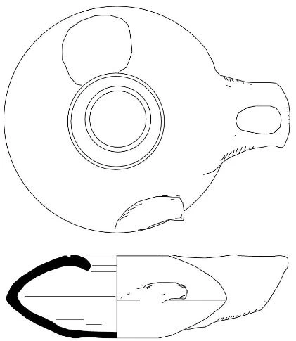 Hellenistic Period Ceramic #2342 technical drawing