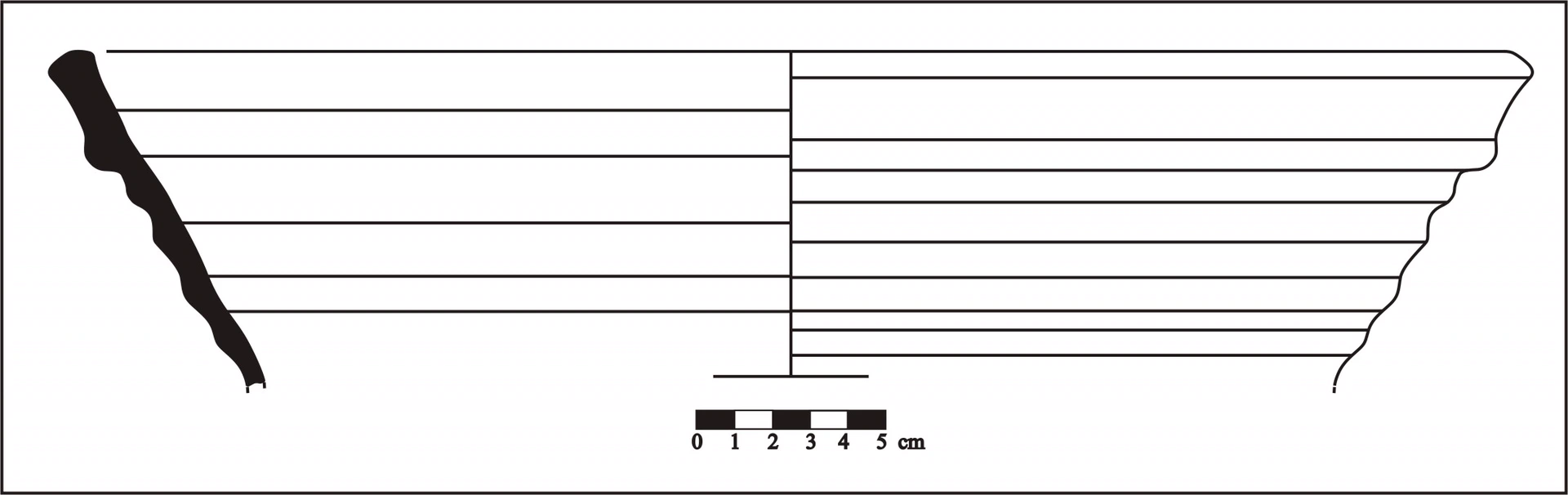 Roman Period Ceramic #540 technical drawing