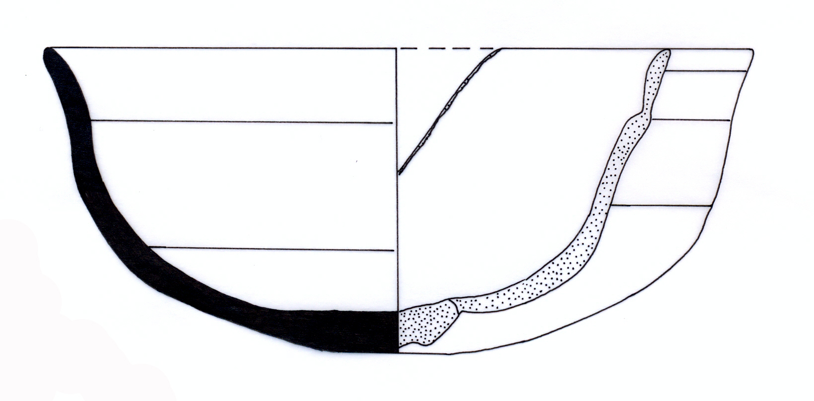 Classical Period Ceramic #2498 technical drawing