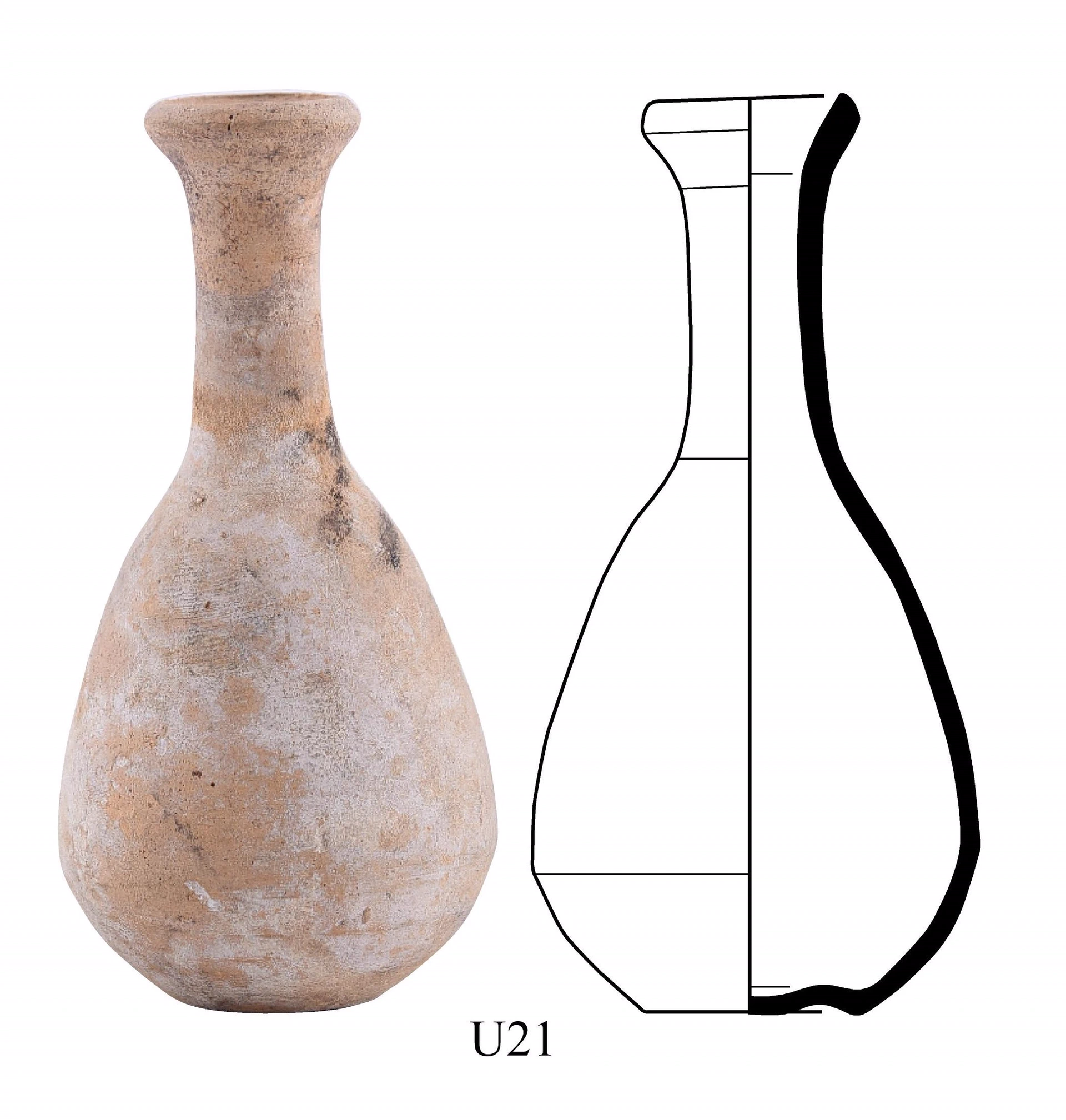 Hellenistic Period Ceramic #2542 technical drawing