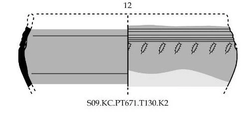 Roman Period Ceramic #2559 technical drawing