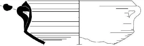 Roman Period Ceramic #2038 technical drawing