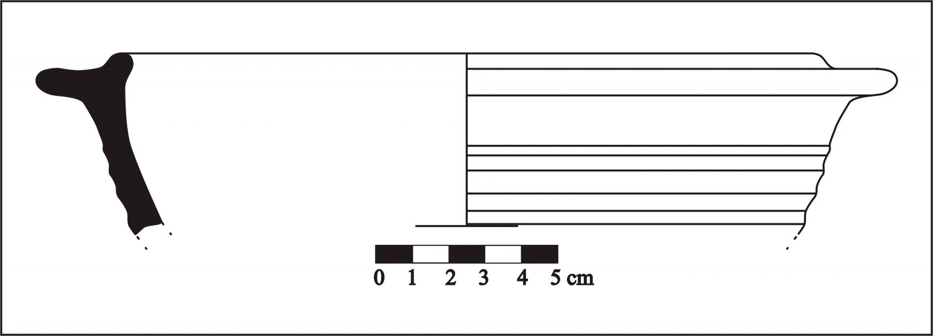 Roman Period Ceramic #859 technical drawing