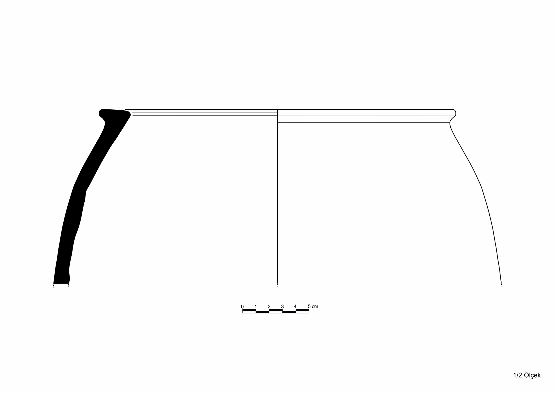 Roman Period Ceramic #2172 technical drawing