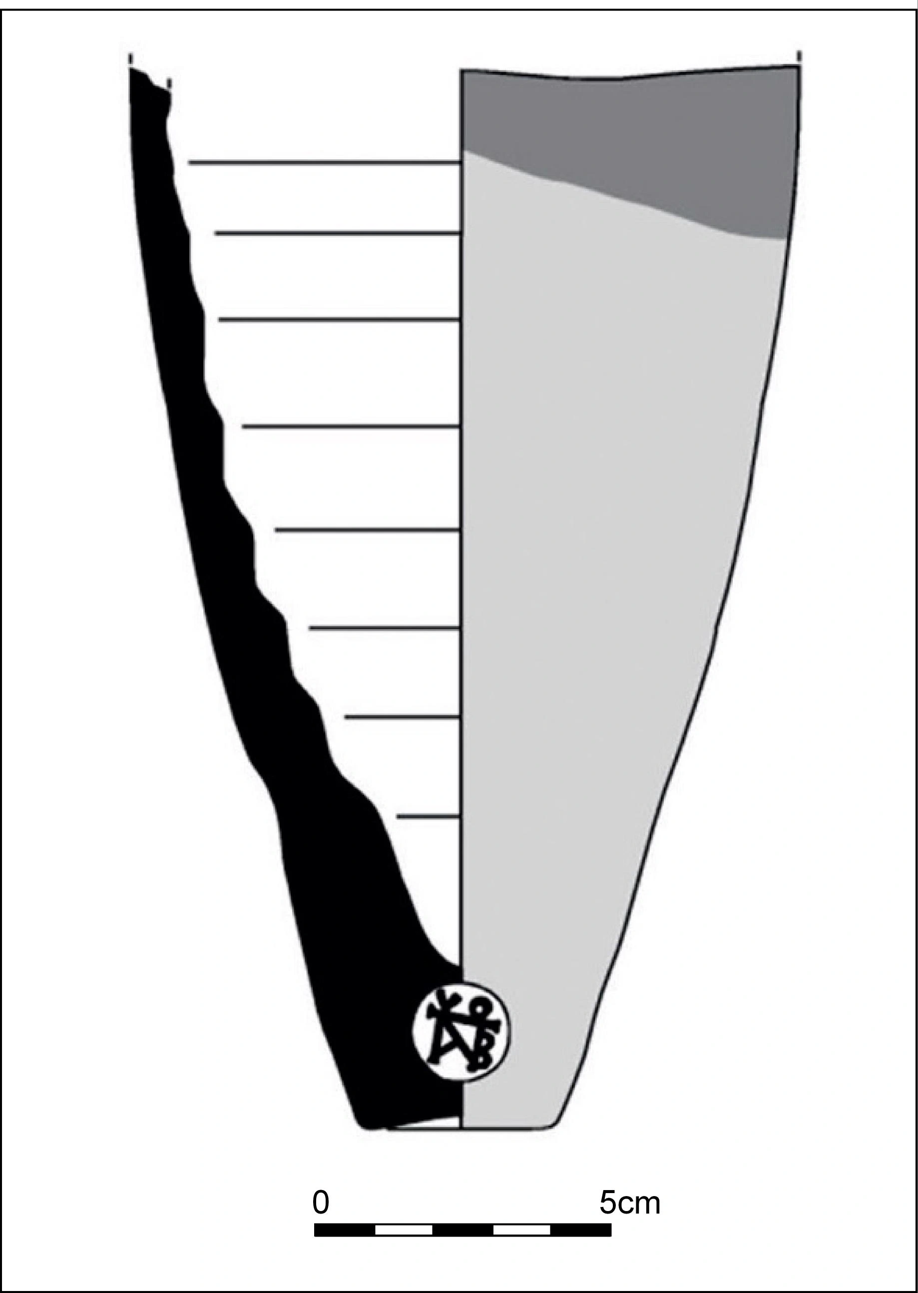 Roman Period Ceramic #1263 technical drawing