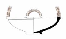 Iron Age(Anatolian and Mezopotamia) Ceramic #1833 technical drawing