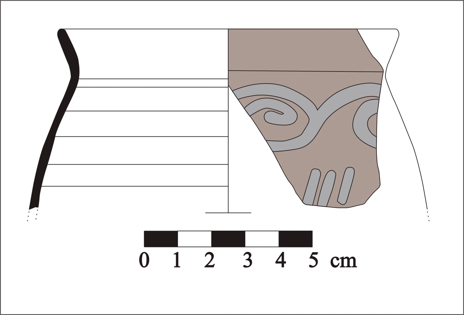 Roman Period Ceramic #795 technical drawing