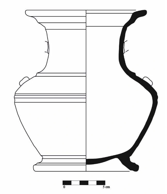 Hellenistic Period Ceramic #1121 technical drawing