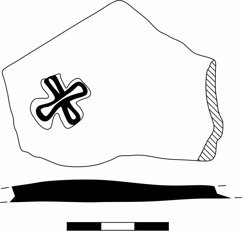 Roma Dönemi Seramiği #1576 teknik çizimi