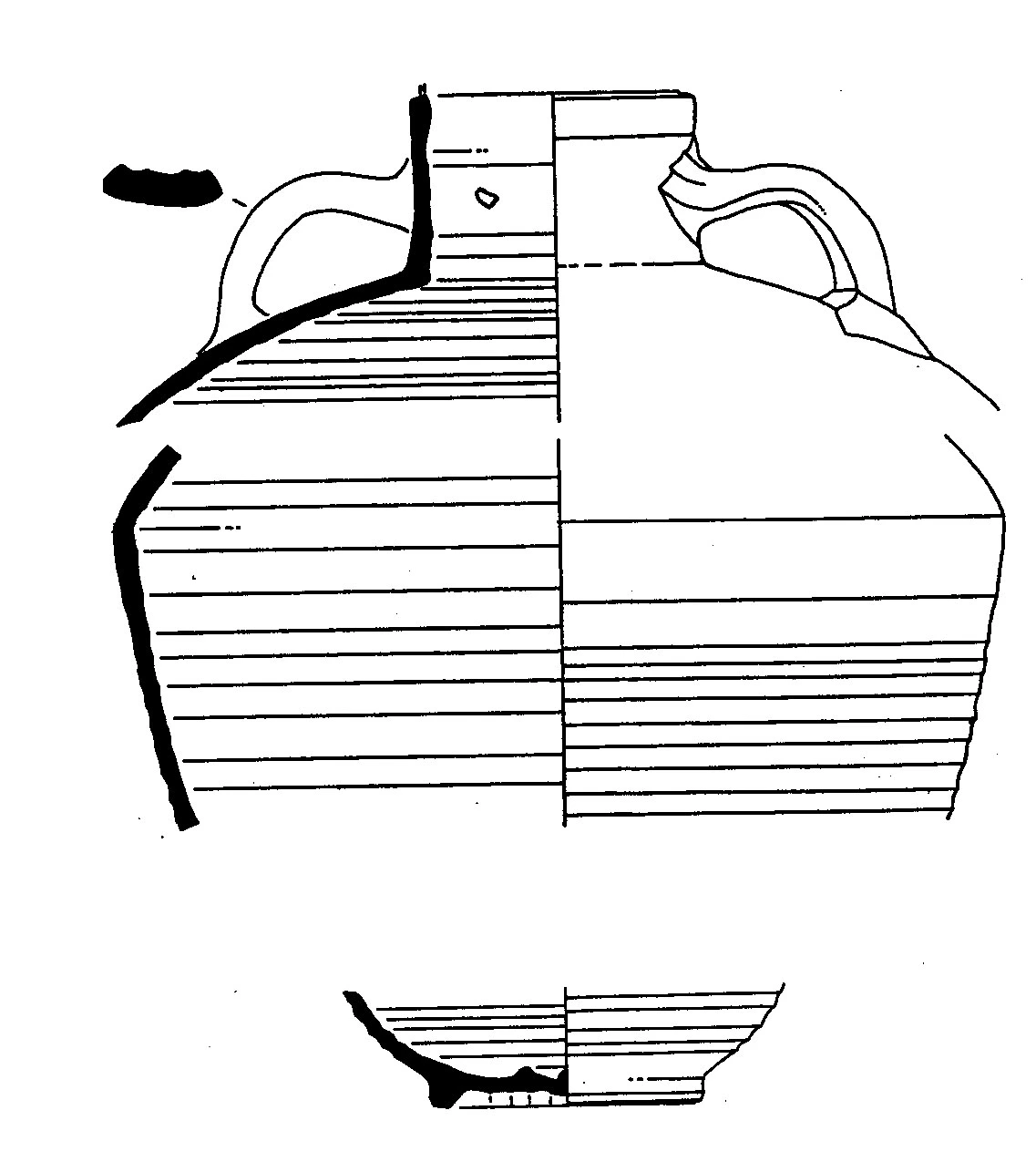 Roman Period Ceramic #1937 technical drawing