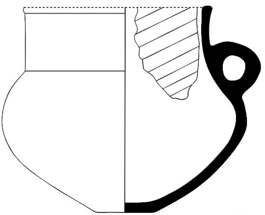 Bronze Age Ceramic #1226 technical drawing