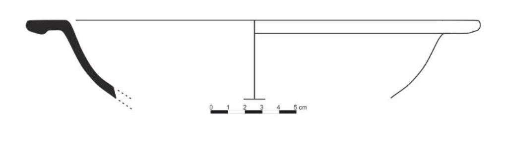 Roman Period Ceramic #2586 technical drawing