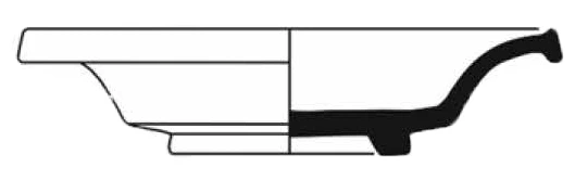 Roman Period Ceramic #888 technical drawing