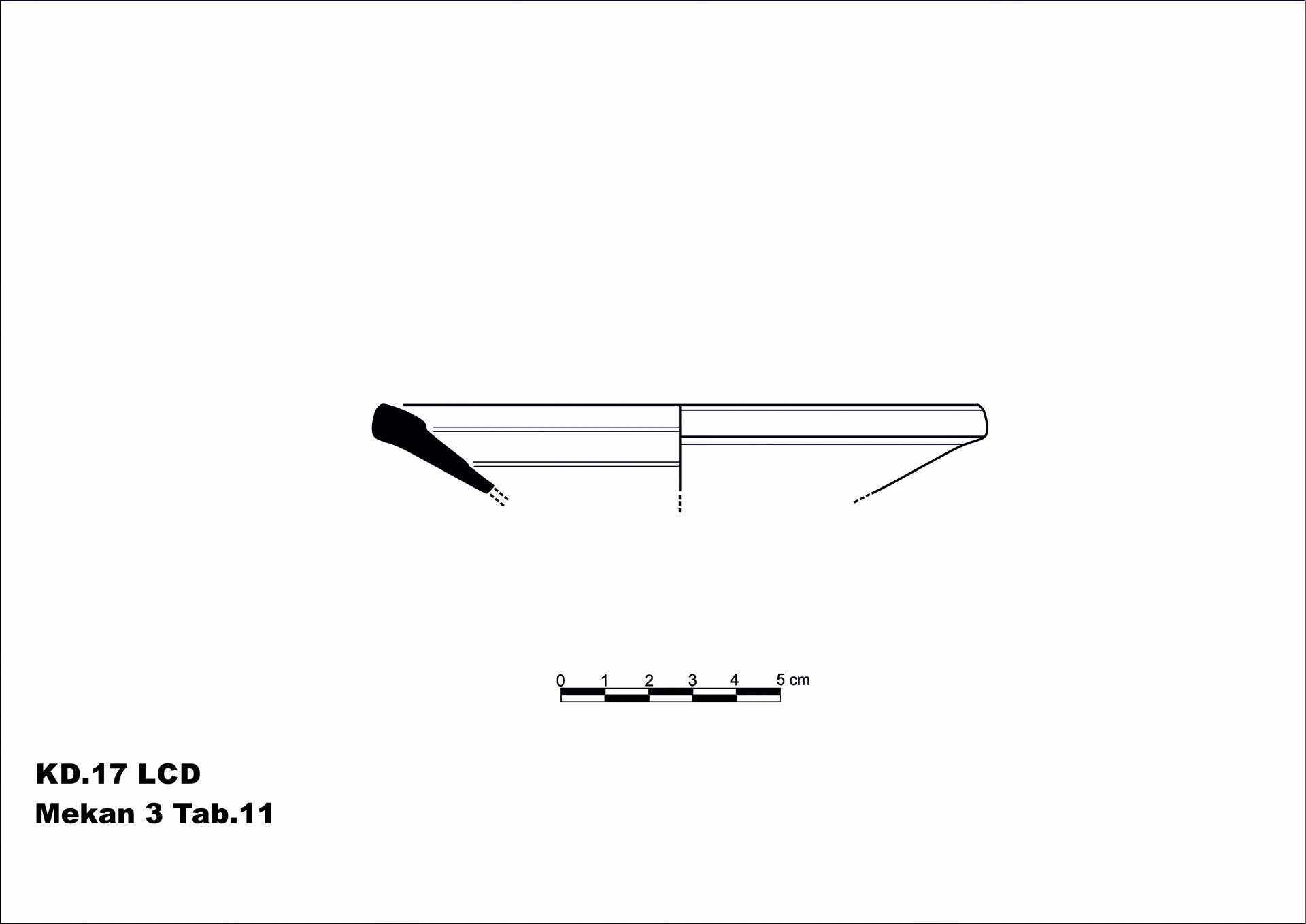 Roman Period Ceramic #2108 technical drawing