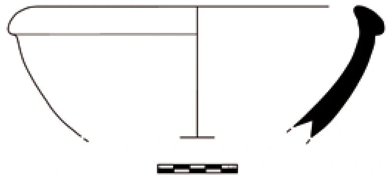 Chalcolithic Age Ceramic #1033 technical drawing